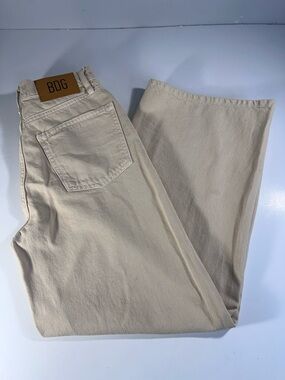 BDG High & Wide Women’s Jeans 27 Beige Denim Urban Outfitters Wide Leg Pants